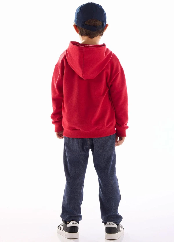 Quimby - Blusão Cool Kids Moletom Vermelho 4