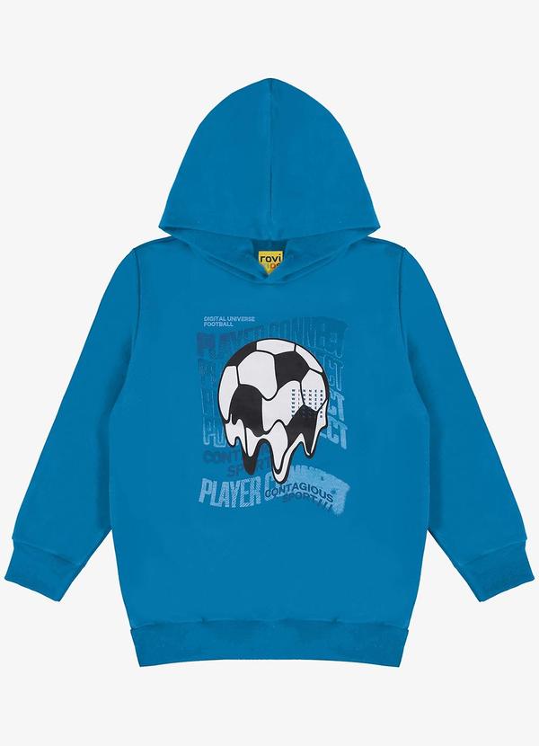 Rovi Kids - Blusão Infantil com Capuz Azul