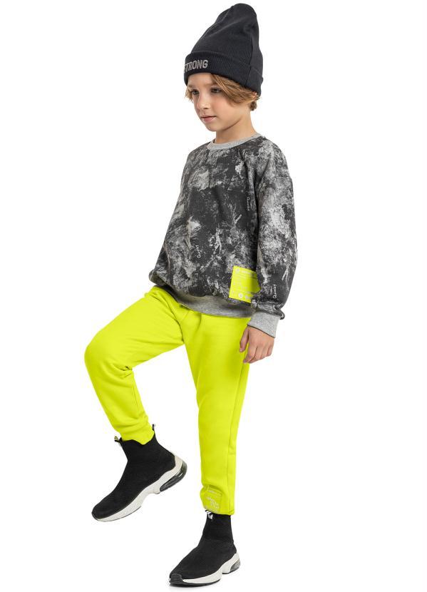 Quimby - Blusão Infantil em Moletinho Cinza 2