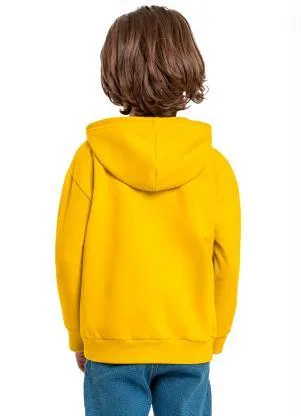 Quimby - Blusão Infantil em Moletom Amarelo - QUIMBY