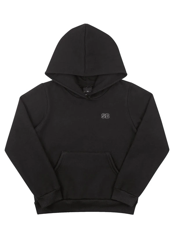 Soft Bonni - Blusão Infantil em Moletom Preto 2