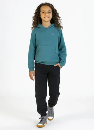 Soft Bonni - Blusão Infantil em Moletom Verde - SOFT BONNI