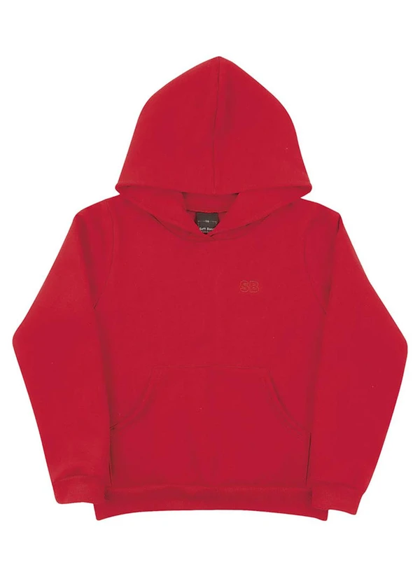 Soft Bonni - Blusão Infantil em Moletom Vermelho 3
