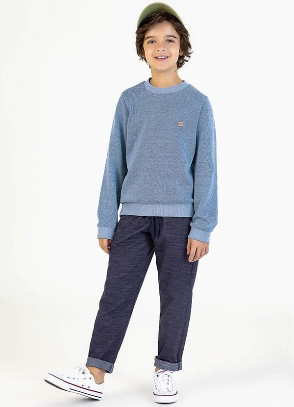 Soft Bonni - Blusão Infantil em Tricô Marajó Azul 2