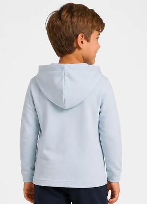 Select - Blusão Infantil Estampado com Capuz Cinza - SELECT