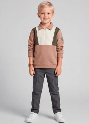 Trick Nick - Blusão Infantil Masculino Marrom - TRICK NICK