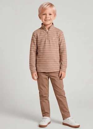 Trick Nick - Blusão Infantil Masculino Marrom - TRICK NICK