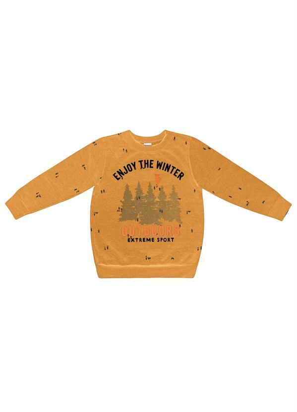 Rovi Kids - Blusão Infantil Menino Outdoor Amarelo