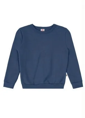 Brandili - Blusão Infantil Menino em Moletom Azul - BRANDILI