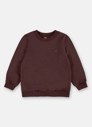 Up Baby - Blusão Infantil Moletom Felpado Marrom - UP BABY