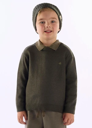 Up Baby - Blusão Infantil Tricot Verde - UP BABY