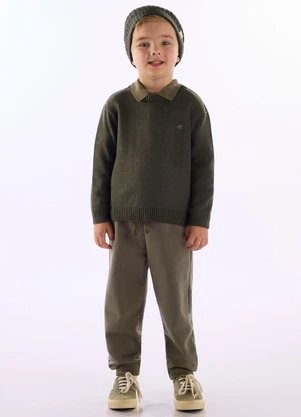 Up Baby - Blusão Infantil Tricot Verde - UP BABY