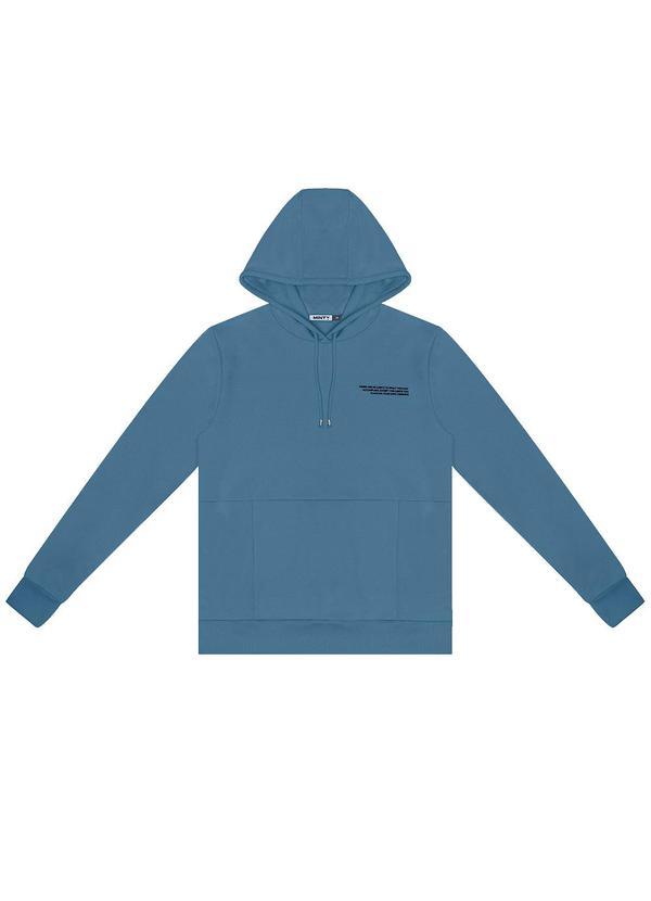 Minty - Blusão Juvenil Masculino com Capuz Azul