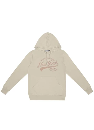 Minty - Blusão Juvenil Masculino com Capuz Bege - MINTY