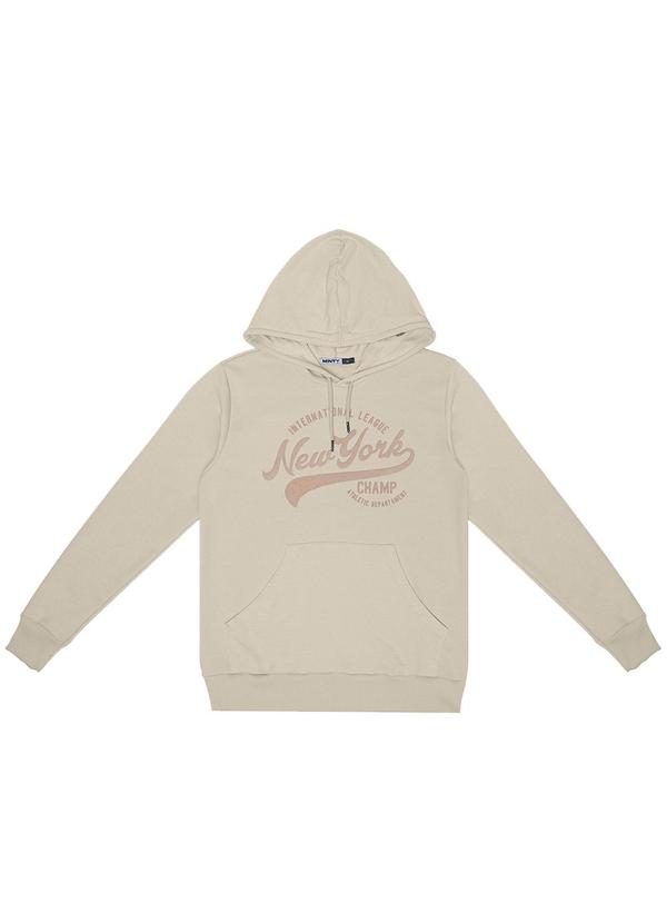 Minty - Blusão Juvenil Masculino com Capuz Bege