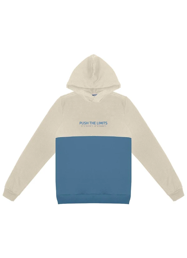 Minty - Blusão Juvenil Masculino com Capuz Bege