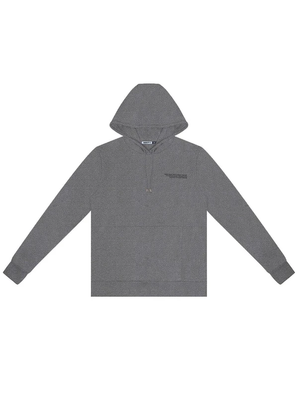 Minty - Blusão Juvenil Masculino com Capuz Cinza