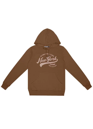 Minty - Blusão Juvenil Masculino com Capuz Marrom - MINTY