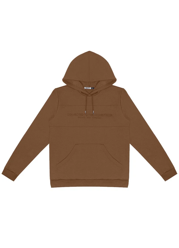 Minty - Blusão Juvenil Masculino com Capuz Marrom