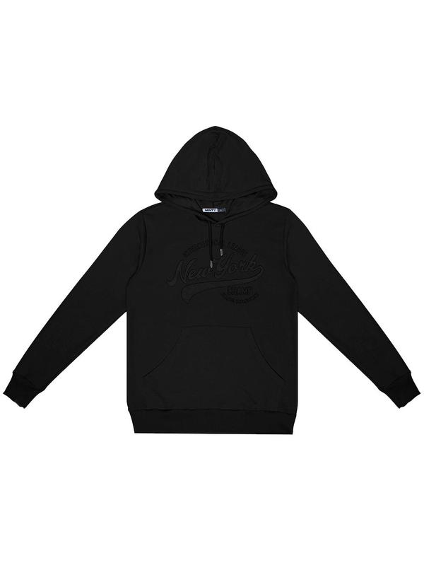 Minty - Blusão Juvenil Masculino com Capuz Preto
