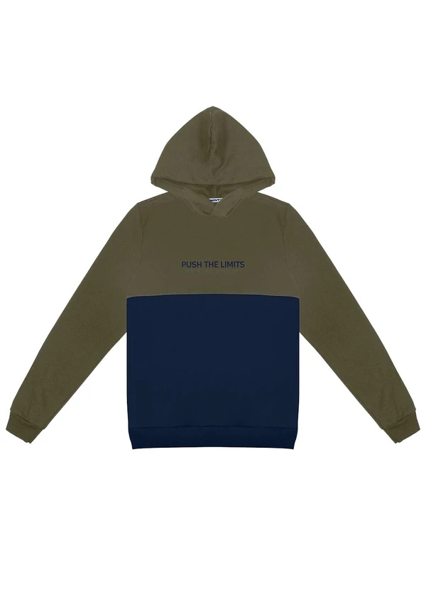 Minty - Blusão Juvenil Masculino com Capuz Verde