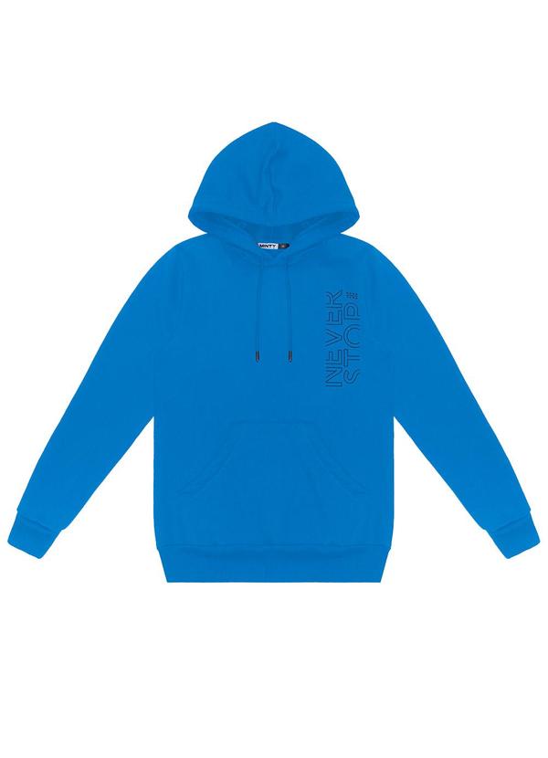 Minty - Blusão Juvenil Masculino em Moletom Azul