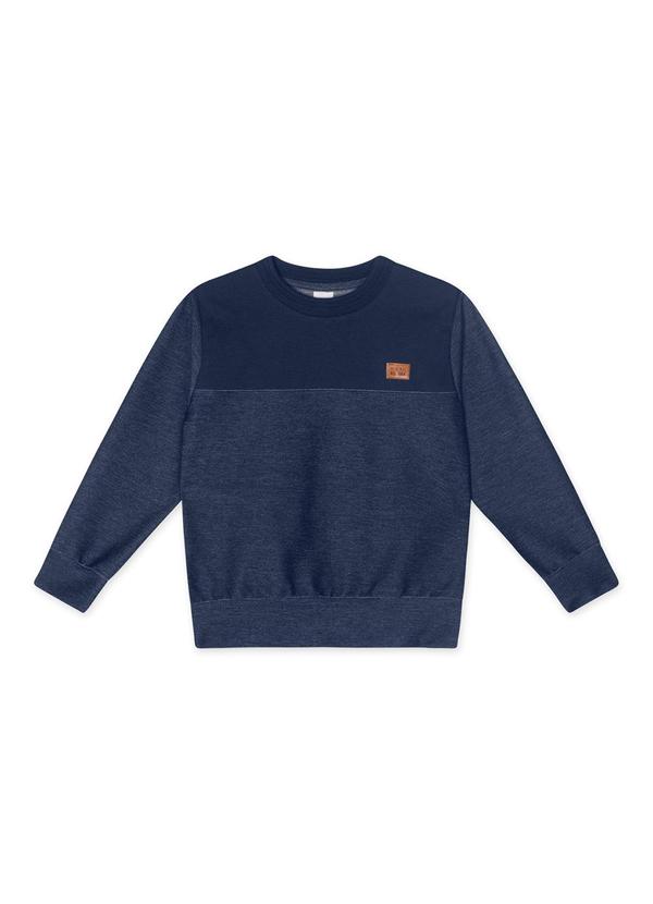 Marisol - Blusão Manga Longa Infantil Masculino Azul