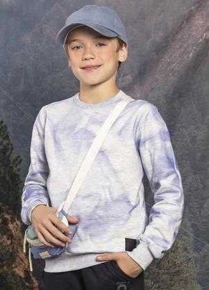 Ioluig - Blusão Menino em Moletom Felpado Cinza - IOLUIG