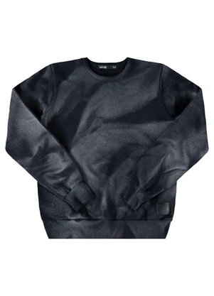 Ioluig - Blusão Menino em Moletom Felpado Preto - IOLUIG