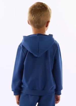 Up Baby - Blusão Moletom Carro Corrida Azul - UP BABY