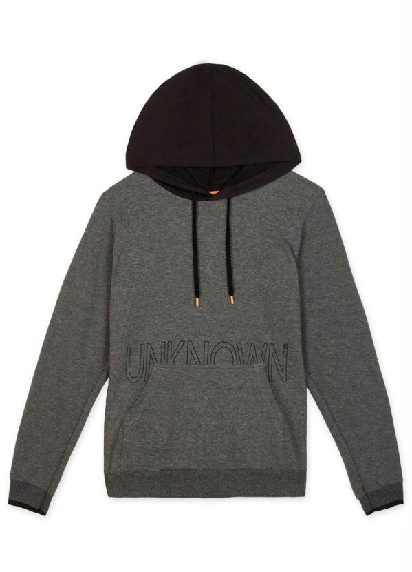 Hapier - Blusão Moletom com Capuz Juvenil Menino Cinza 3