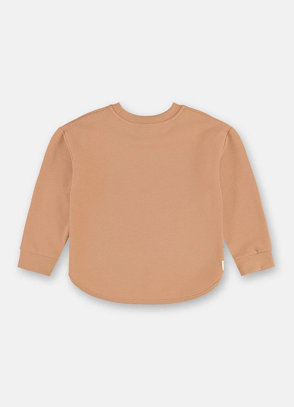 Up Baby - Blusão Moletom Gorgurão Marrom 4