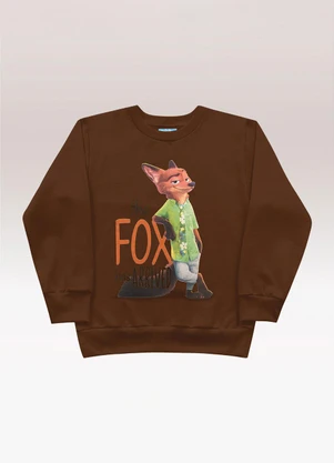 Fakini Kids - Blusão Zootopia Marrom - FAKINI KIDS