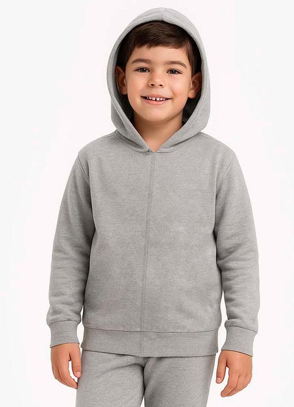 Rovi Kids - Camiseta Manga Longa Masculino Infantil Cinza