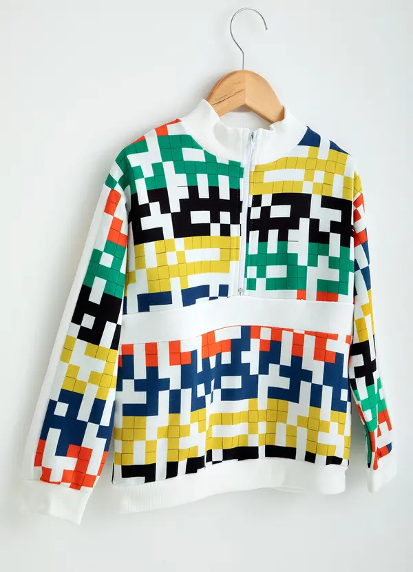 Bento - Casaco de Menino Moletom Crash Branco