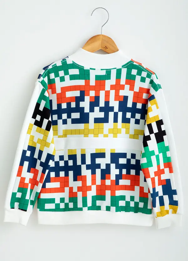 Bento - Casaco de Menino Moletom Crash Branco 2