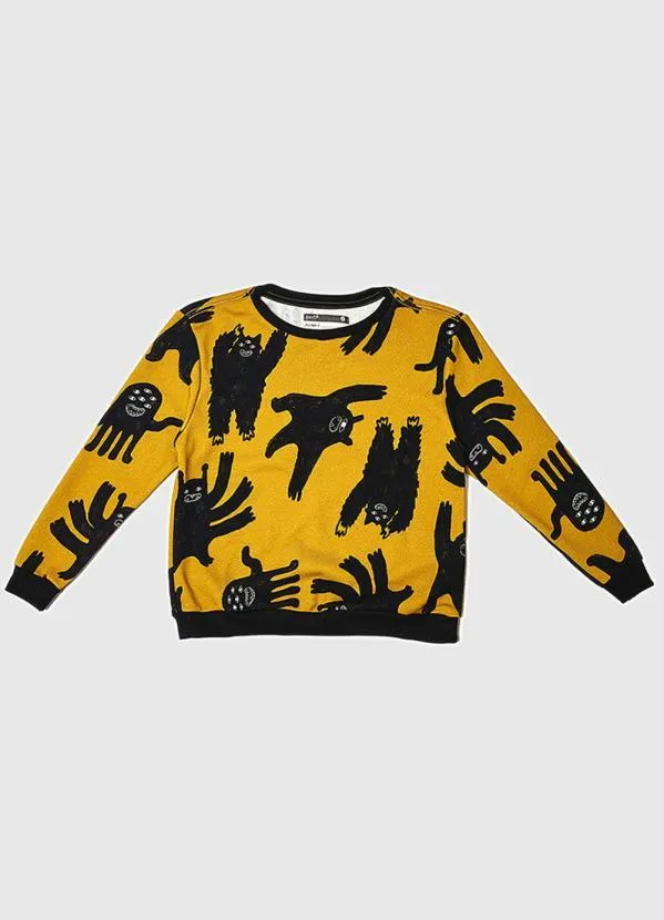 Bento - Casaco de Menino Moletom Trengos Amarelo