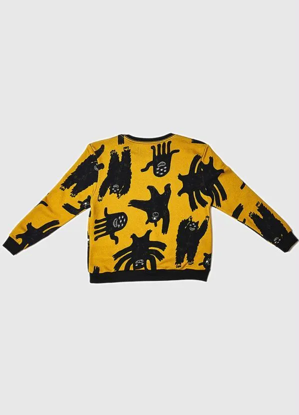 Bento - Casaco de Menino Moletom Trengos Amarelo 2