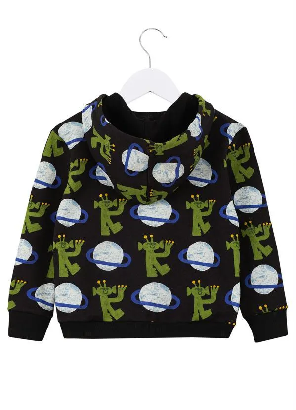 Bento - Casaco de Moletom Estampa Camarada Preto 2