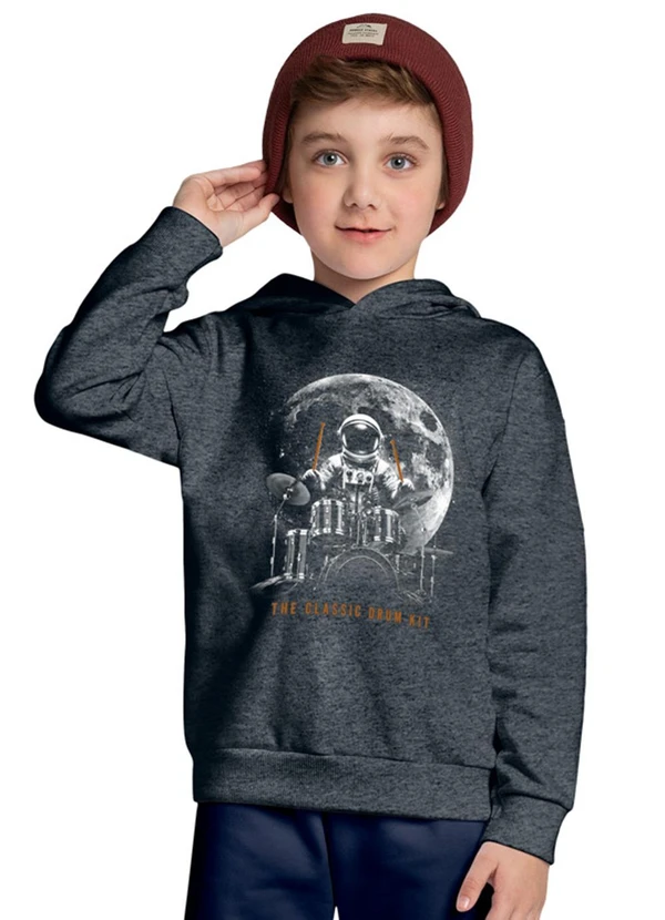 Kyly - Casaco Infantil Menino Astronauta Cinza