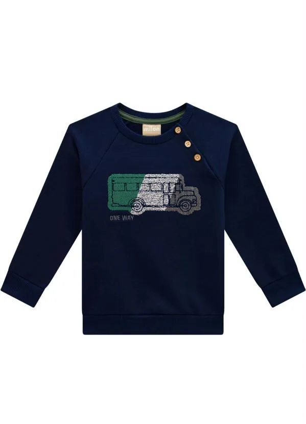 Milon - Casaco Infantil Menino Marinho