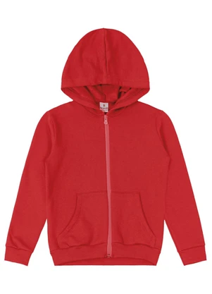 Brandili - Jaqueta Infantil Menino em Moletom Vermelho - BRANDILI