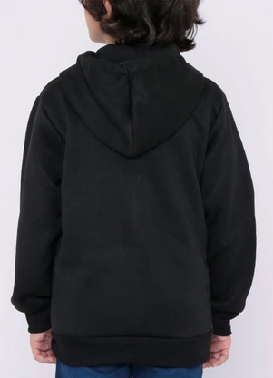 Torra - Jaqueta Moletom Infantil com Capuz Preto - TORRA