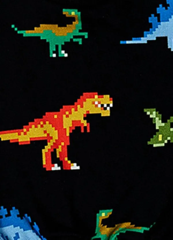 Bento - Moletom Bebê Dino Pix Preto 4