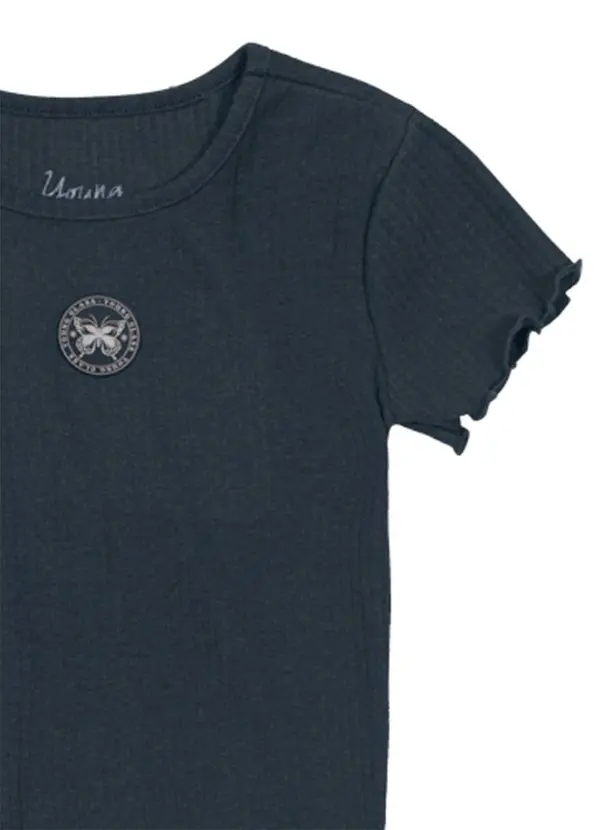 Young Class - Blusa Cropped Teen Menina Cinza 4