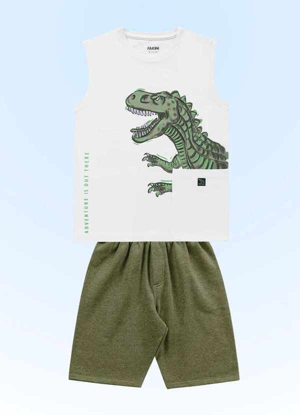 Fakini Kids - Conjunto Regata/Bermuda Branco 3