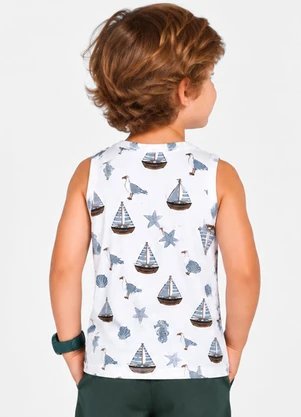 Select - Machao Infantil em Malha Cotton Azul - SELECT