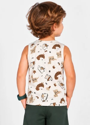 Select - Machao Infantil em Malha Cotton Bege - SELECT
