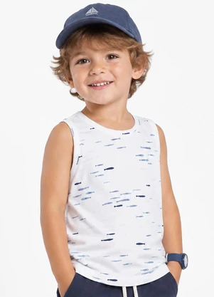 Select - Machao Infantil em Malha Cotton Branco - SELECT