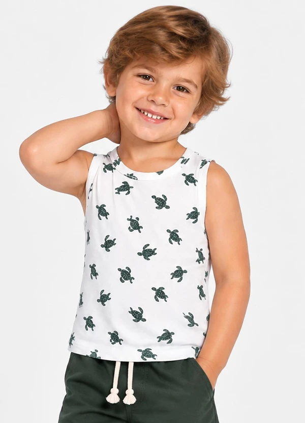 Select - Machao Infantil em Malha Cotton Verde